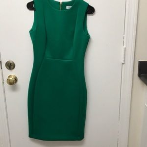 Green Calvin Klein pencil dress new condition
